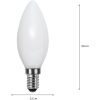 Star Trading LED-pære E14 C35 Opaque filament RA90 – miniature 7