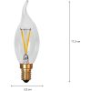 Star Trading LED-pære E14 C35 Soft Glow Transparent – miniature 2