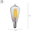 Star Trading LED-pære E14 ST38 Klar 3-trins Hukommelse – miniature 4