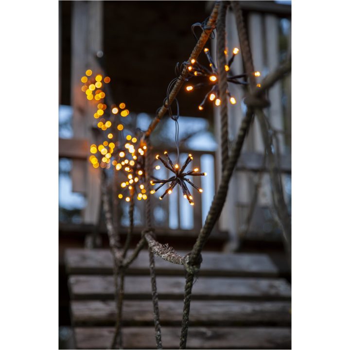 Star Trading Lysgardin Flower Curtain Sort – billede 4