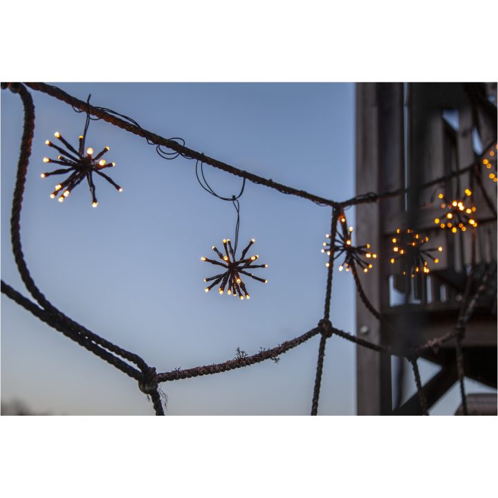 Star Trading Lysgardin Flower Curtain Sort – billede 3