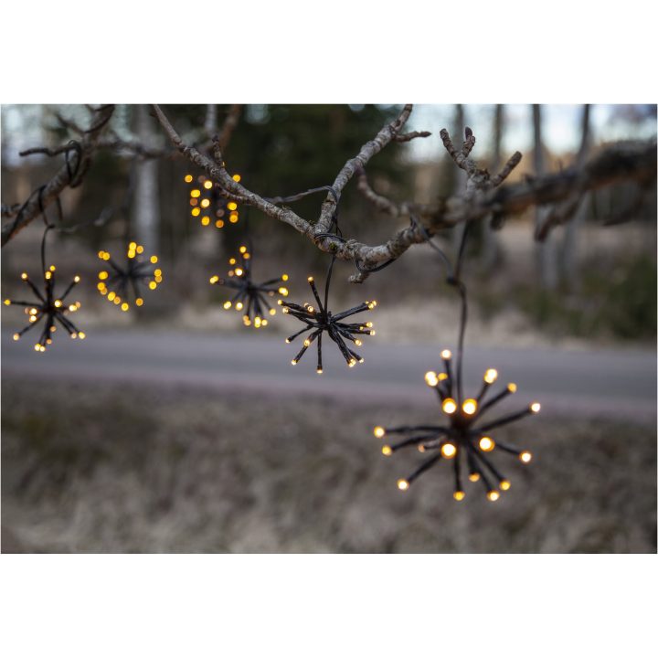 Star Trading Lysgardin Flower Curtain Sort – billede 2