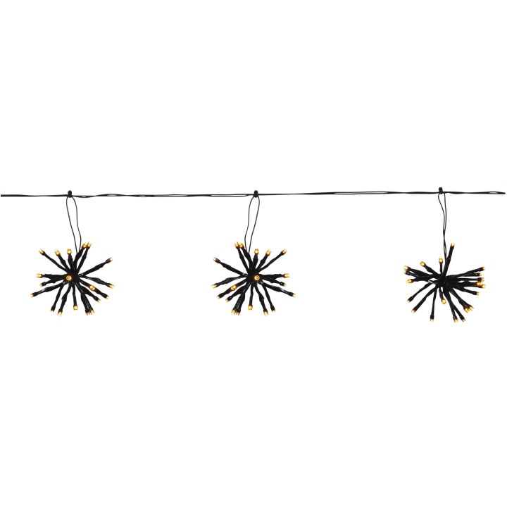 Star Trading Lysgardin Flower Curtain Sort – billede 7
