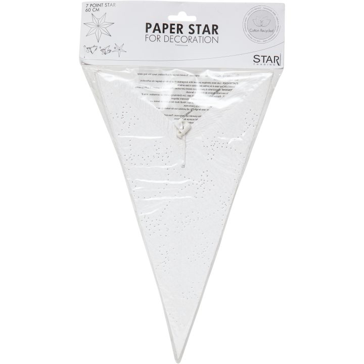 Star Trading Papirstjerne Decorus Hvid 63 cm – billede 5