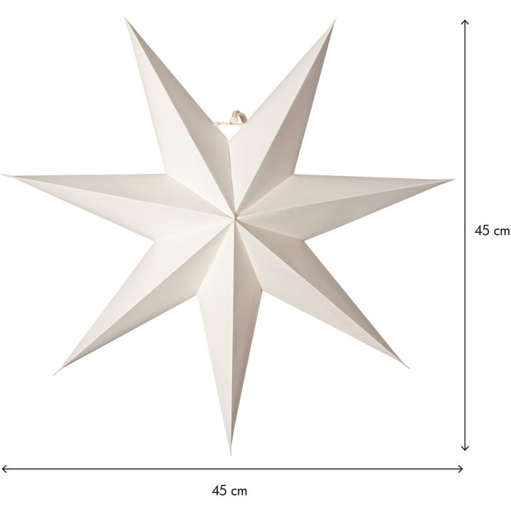 Star Trading Papirstjerne Plain Hvid – billede 6