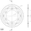 Stealth Bagtandhjul Rød/Sort SUPERSPROX 48 – miniature 2