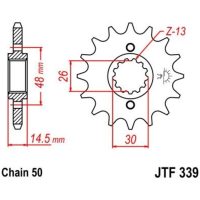 Steel Noise-Free Front Sprocket 339 - 530 JT SPROCKETS