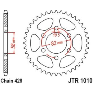 Steel Rear Sprocket 1010 - 430 JT SPROCKETS