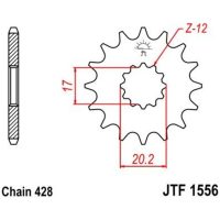 Steel Standard Front Sprocket 1556 - 428 JT SPROCKETS