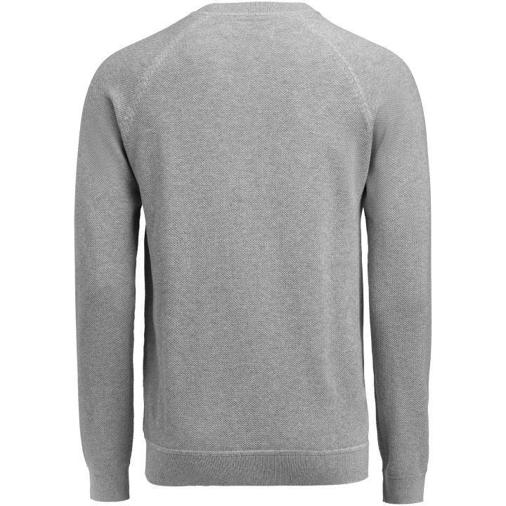 Stickad tröja Ashland Casual Gråmelerad James Harvest – billede 7