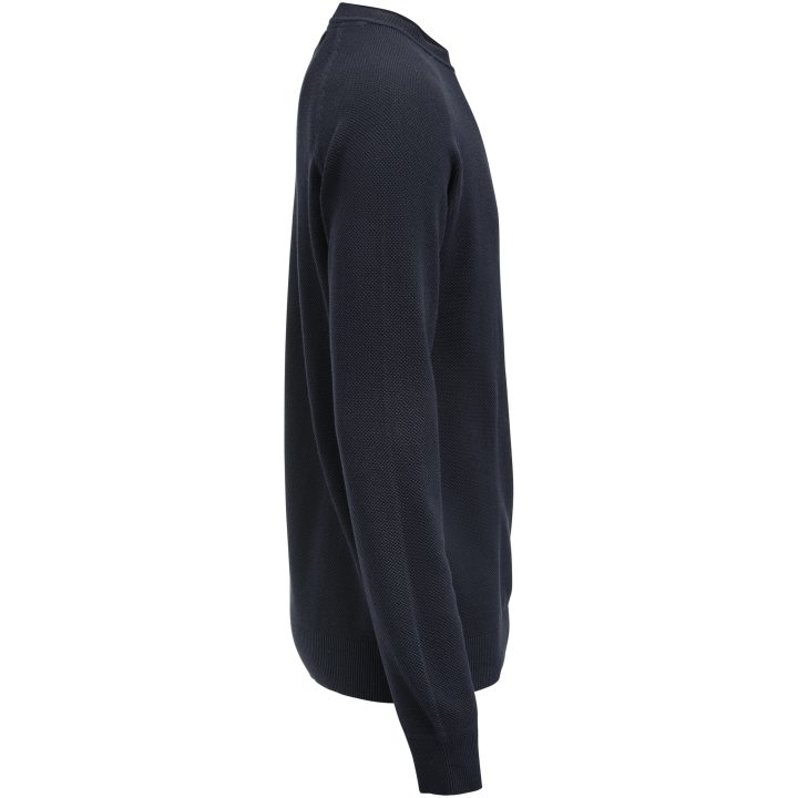 Stickad tröja Ashland Casual Marinblå James Harvest – billede 4