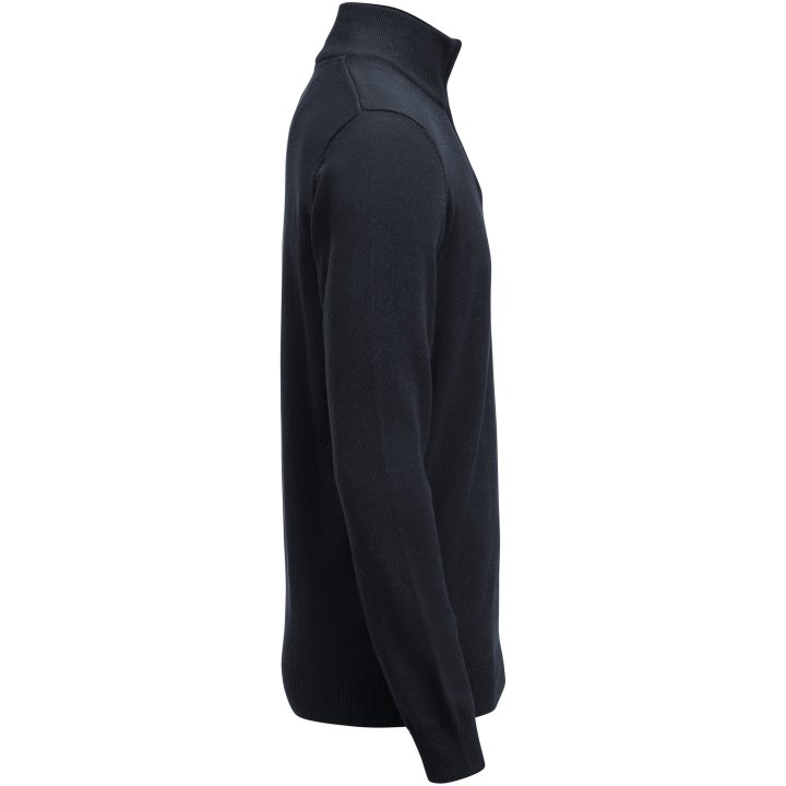 Stickad tröja Ashland Halfzip Marinblå James Harvest – billede 3