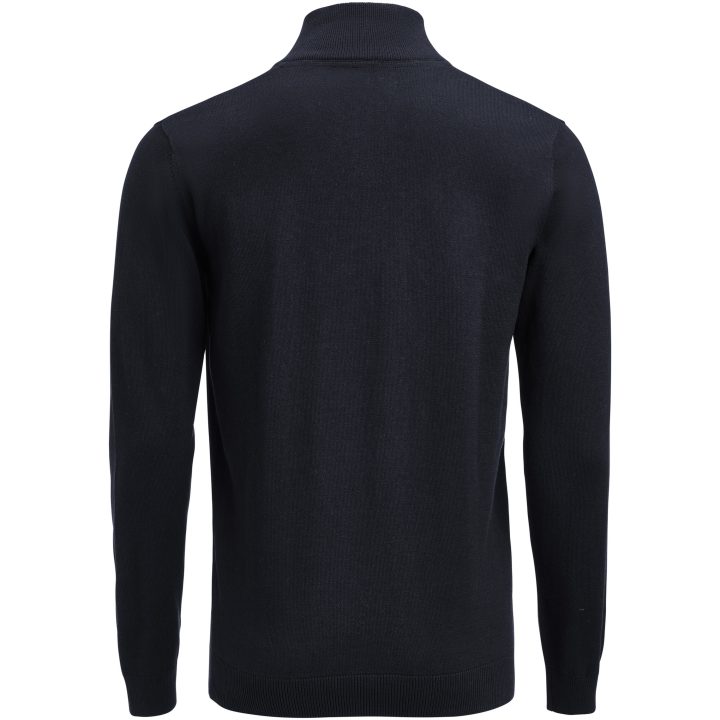 Stickad tröja Ashland Halfzip Marinblå James Harvest – billede 4