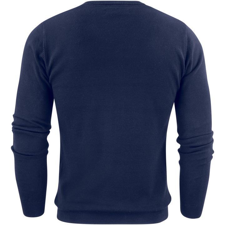 Stickad tröja Ashland V Marinblå James Harvest – billede 3