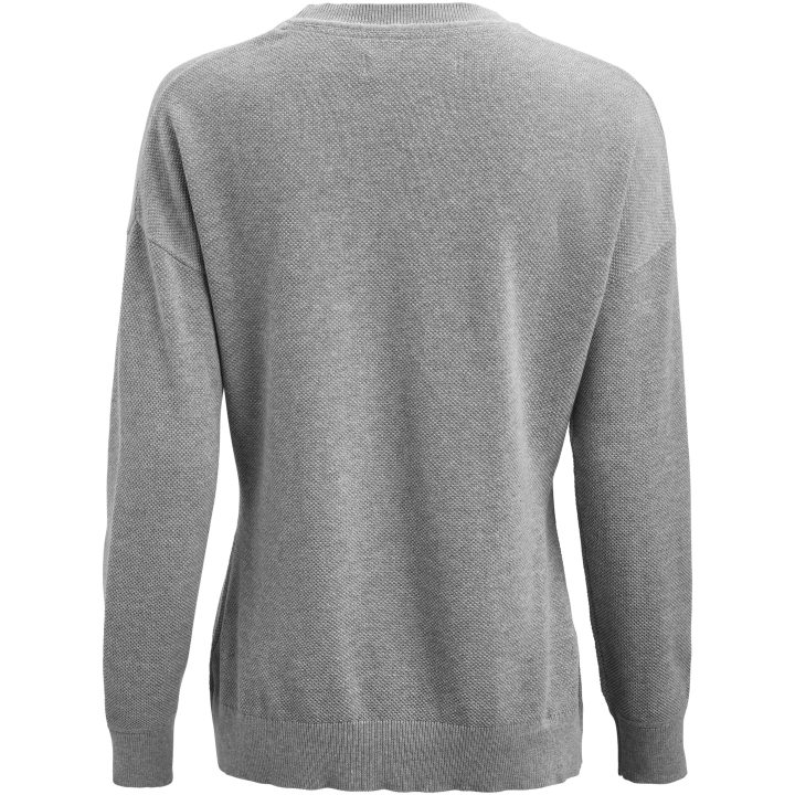 Stickad tröja Dam Ashland Casual Gråmelerad James Harvest – billede 3