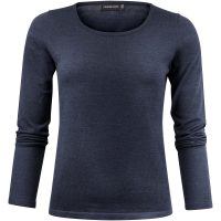 Stickad tröja Dam Merino U Marinblå J.Harvest & Frost