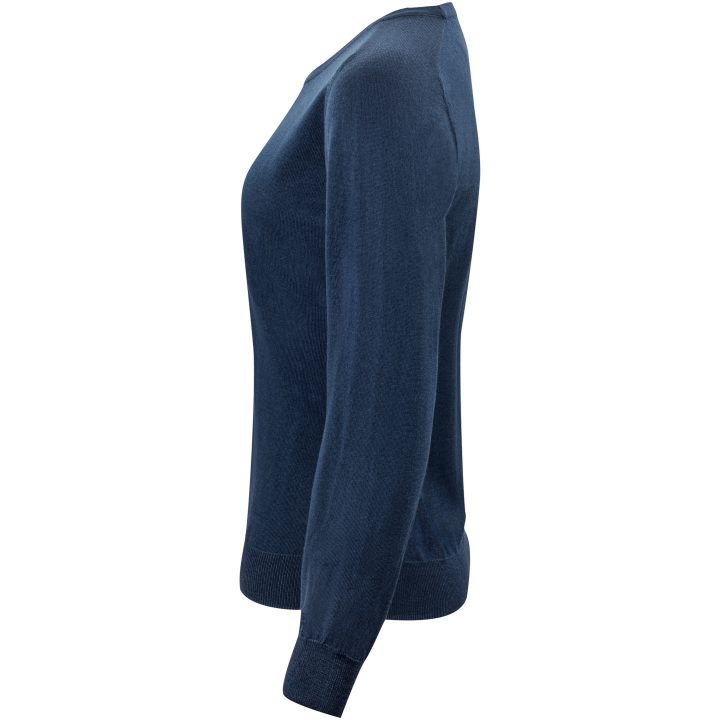 Stickad tröja Dam Merino U Marinblå J.Harvest & Frost XS – billede 3