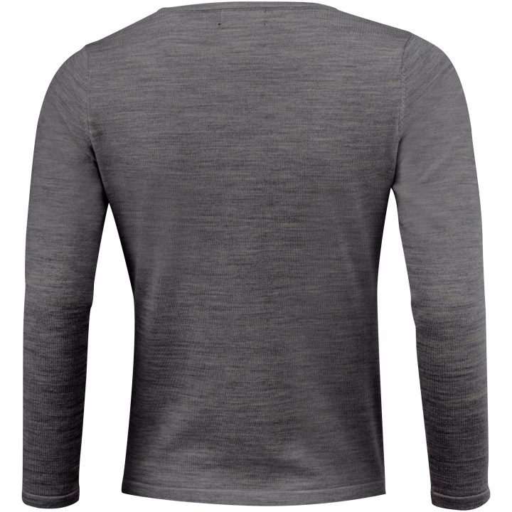 Stickad tröja Dam Merino U Mörkgrå melerad J.Harvest & Frost XS – billede 4