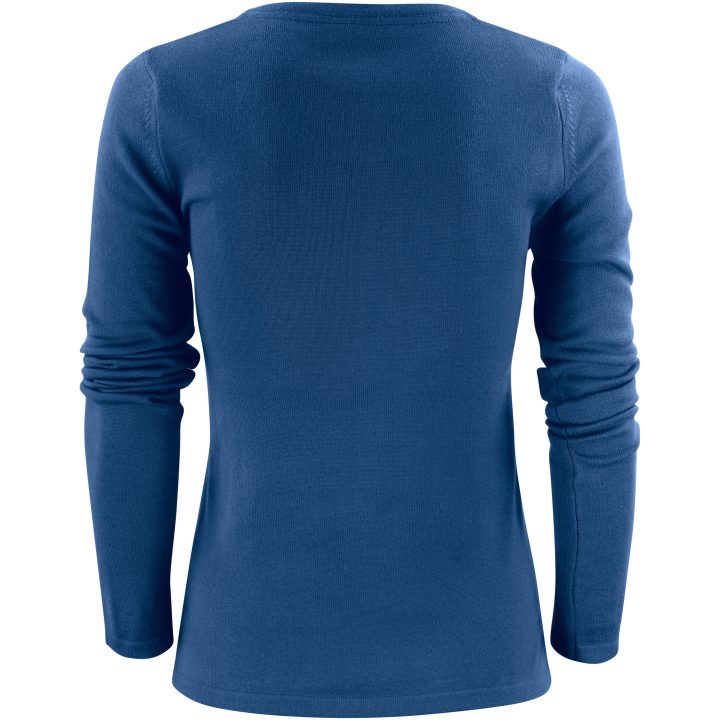 Stickad tröja Dam Portland Blue fog James Harvest – billede 2
