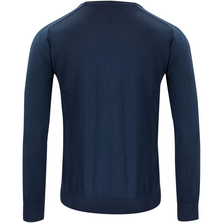 Stickad tröja Merino U Marinblå J.Harvest & Frost s – billede 3