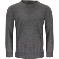 Stickad tröja Merino U Mörkgrå melerad J.Harvest & Frost