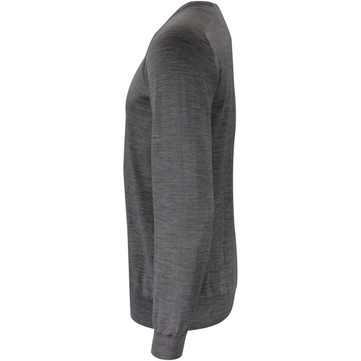 Stickad tröja Merino U Mörkgrå melerad J.Harvest & Frost s – billede 3