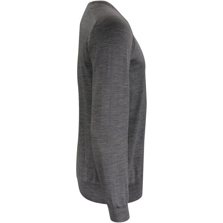 Stickad tröja Merino U Mörkgrå melerad J.Harvest & Frost s – billede 4