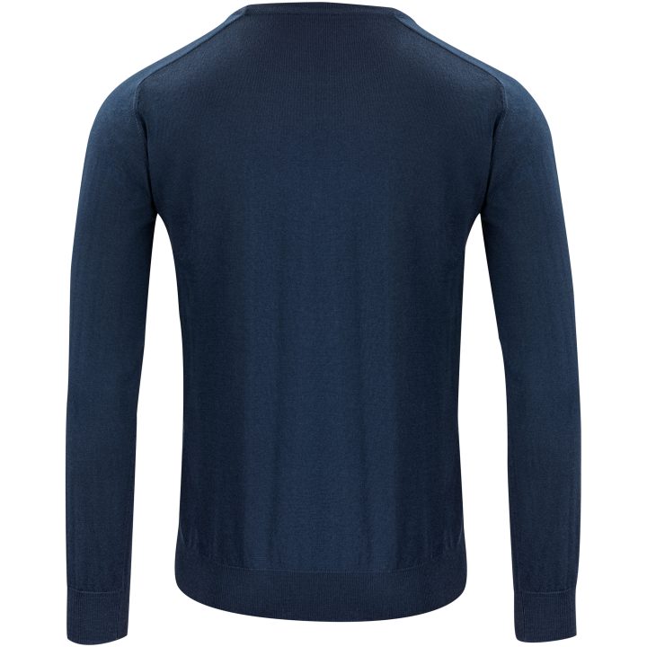 Stickad tröja Merino V Marinblå J.Harvest & Frost s – billede 2
