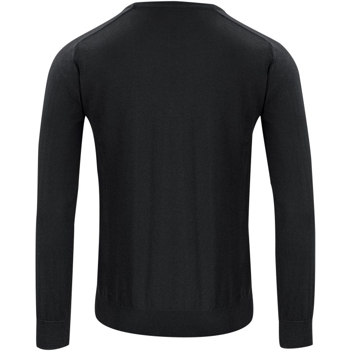 Stickad tröja Merino V Svart J.Harvest & Frost s – billede 2