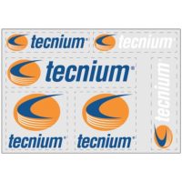 Sticker Sheet 180X125 6 precut logos clear Tecnium
