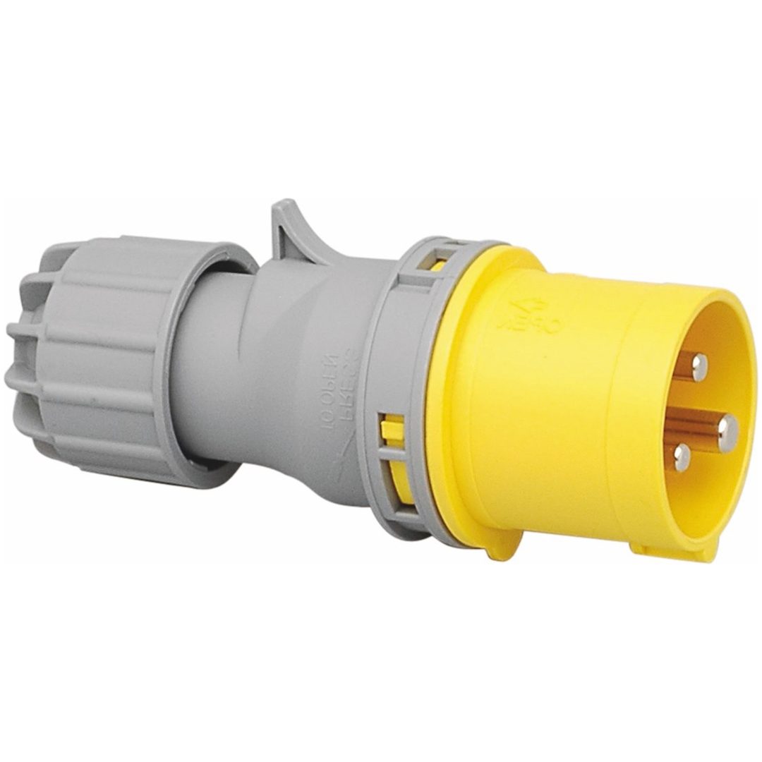 Stikprop, 16A, 2P+J, 4h, 110V, IP44 MALMBERGS