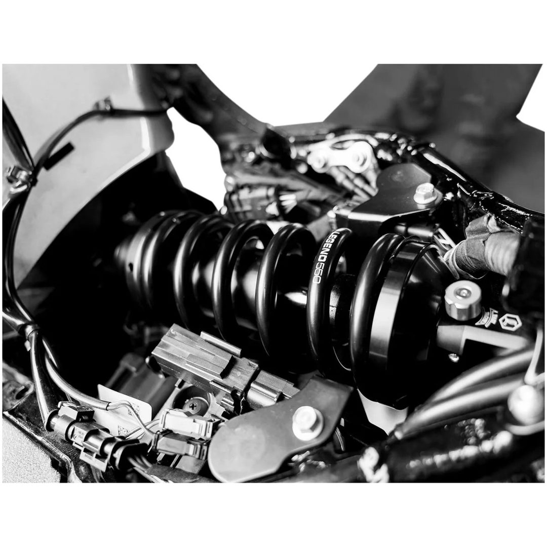 Støddæmper Revo-a Justerbar M-eight Softail Sort Coilover Monotube LEGEND SUSPENSION Støddæmper – billede 3