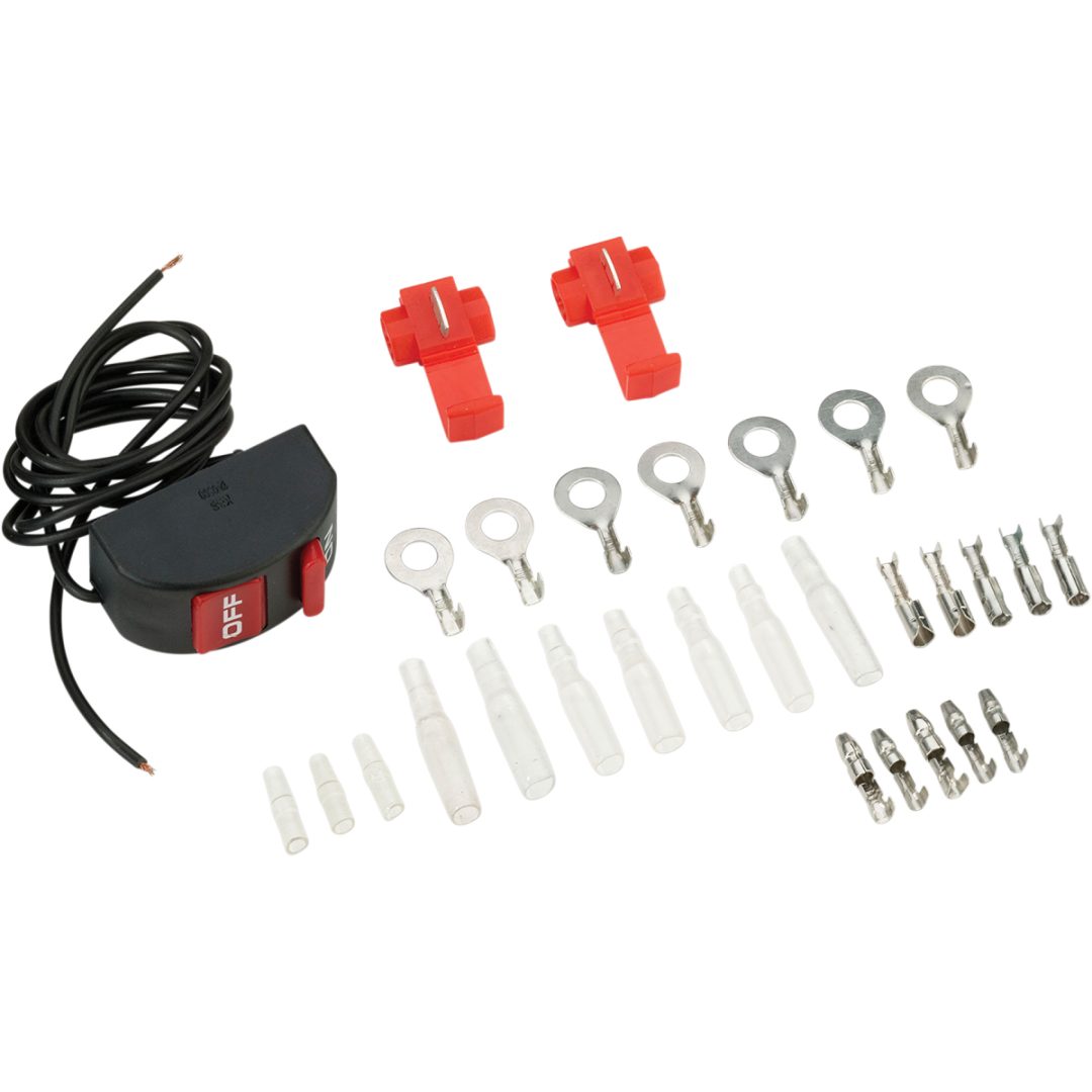 Strømafbryder Universal Sort Rød MOOSE OFFROAD HARD-PARTS