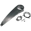 Strømafbryderflyttesæt Softail Instrumentpanel Sølv Aluminium KLOCK WERKS DASH/SWITCH RELOCATE KIT – miniature 1