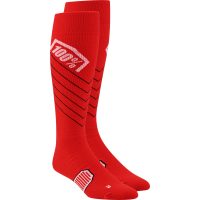 Strømper Hi Side Over-Calf Rød 100%