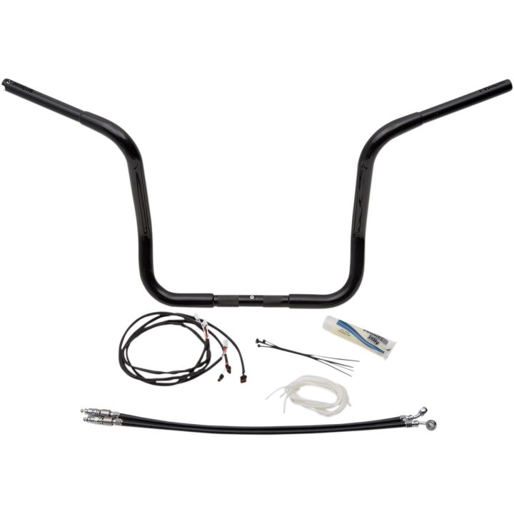 Styr Ape Hanger Ez Install Rund Top Sort FAT BAGGERS INC. Styr – billede 10