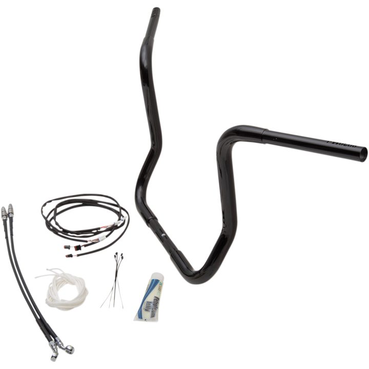 Styr Ape Hanger Ez Install Rund Top Sort FAT BAGGERS INC. Styr – billede 7