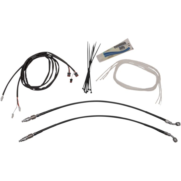 Styr Ape Hanger Ez Install Rund Top Sort FAT BAGGERS INC. Styr – billede 2