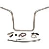 Styr Ez Install Round Top Krom/sølv Ape Hanger FAT BAGGERS INC. Styr – miniature 1