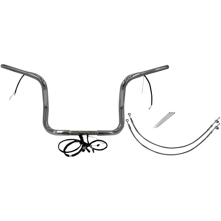 Styr Plug & Play Ez Install 1-1/4" Rund Top Sort FAT BAGGERS INC. Styr – billede 2