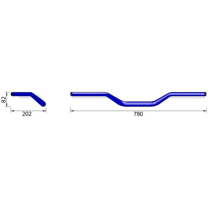 Styr Pro X-Bar XB3 Aluminium Sort HIGHSIDER – billede 2