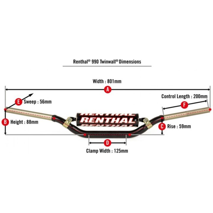 Styr Twinwall 990 RENTHAL – billede 2