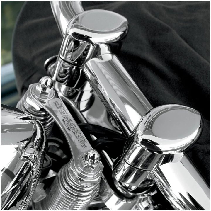 Styrbeslag og Overklemme Kit Sølv/krom DRAG SPECIALTIES RISERS BGBUFLO 1.5"SPRNGR – billede 2