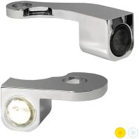 Styrblinklys Nano Serien Amber/Klar/Krom HEINZ BIKES