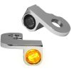 Styrblinklys Nano Series Amber/Klar/Krom HEINZ BIKES Blinklys – miniature 1