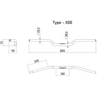 Styre pro X-Bar Cross Bar X00 Sort HIGHSIDER