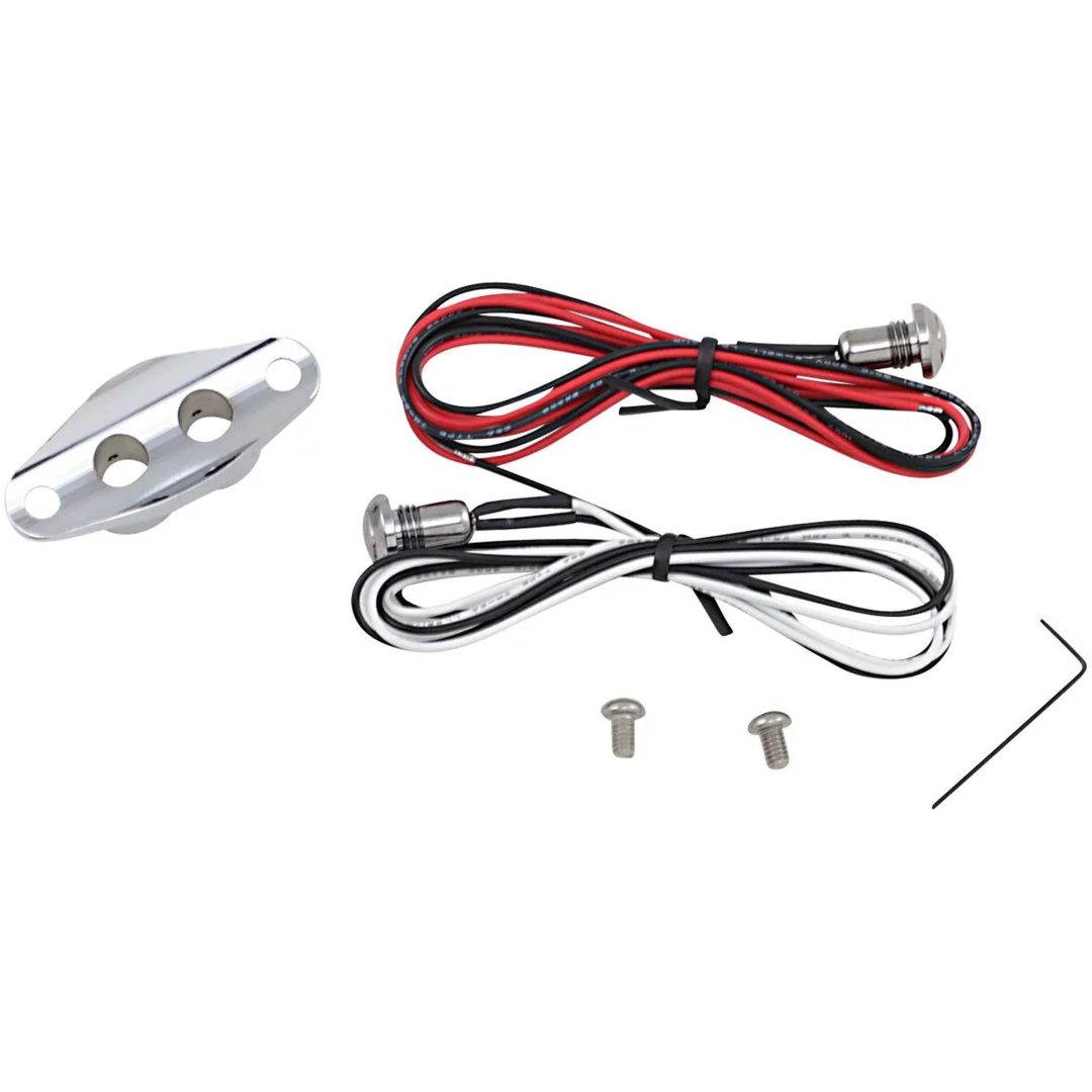 Styreenhedssæt Duet Krom Aluminium DRAG SPECIALTIES – billede 3