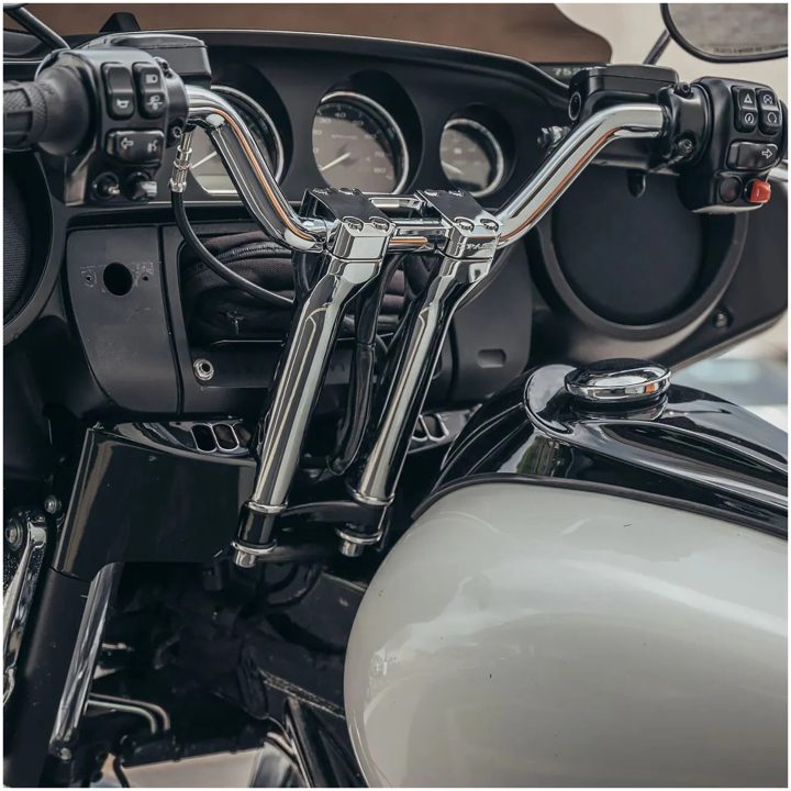 Styrforhøjer Assault Straight Chrome/Silver TRASK Styrforhøjer – billede 2
