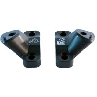 Styrhöjare Burkrem Adapter V1 Knucks Svart Cheetah Factory Racing