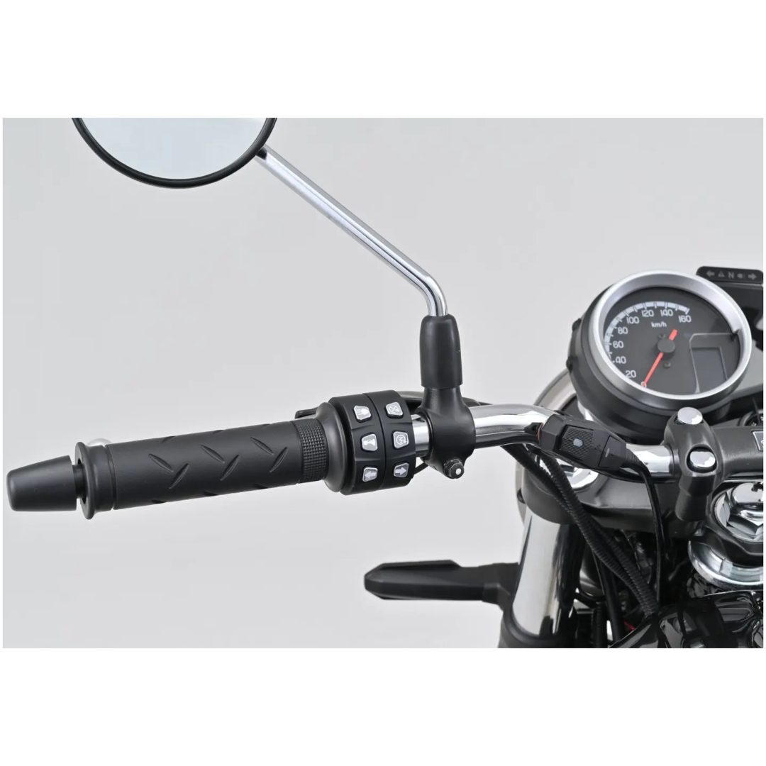 Styrknap 3-knappers Sort Krom DAYTONA – billede 4